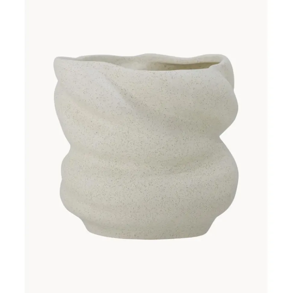 Macetero De Gres Con Forma Organica Orana