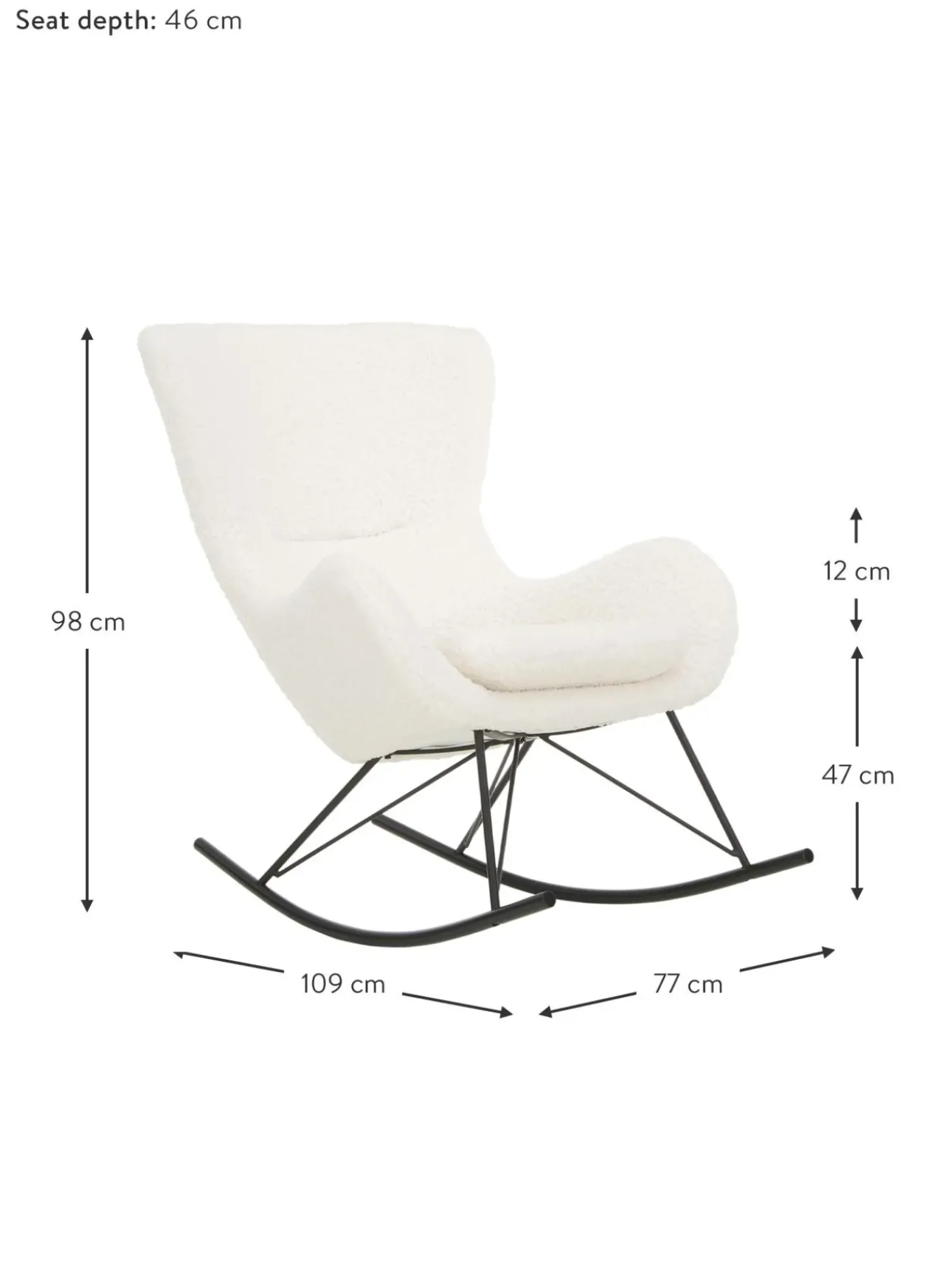 Mecedora De Borreguillo Wing