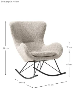 Mecedora De Borreguillo Wing