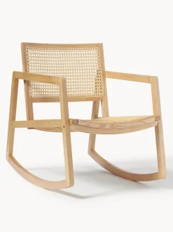 Mecedora De Madera De Fresno Con Tejido Vienes Craig