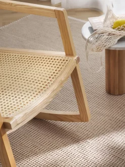 Mecedora De Madera De Fresno Con Tejido Vienes Craig