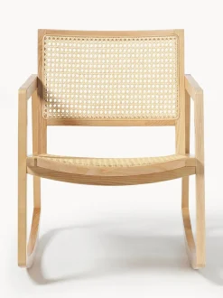 Mecedora De Madera De Fresno Con Tejido Vienes Craig