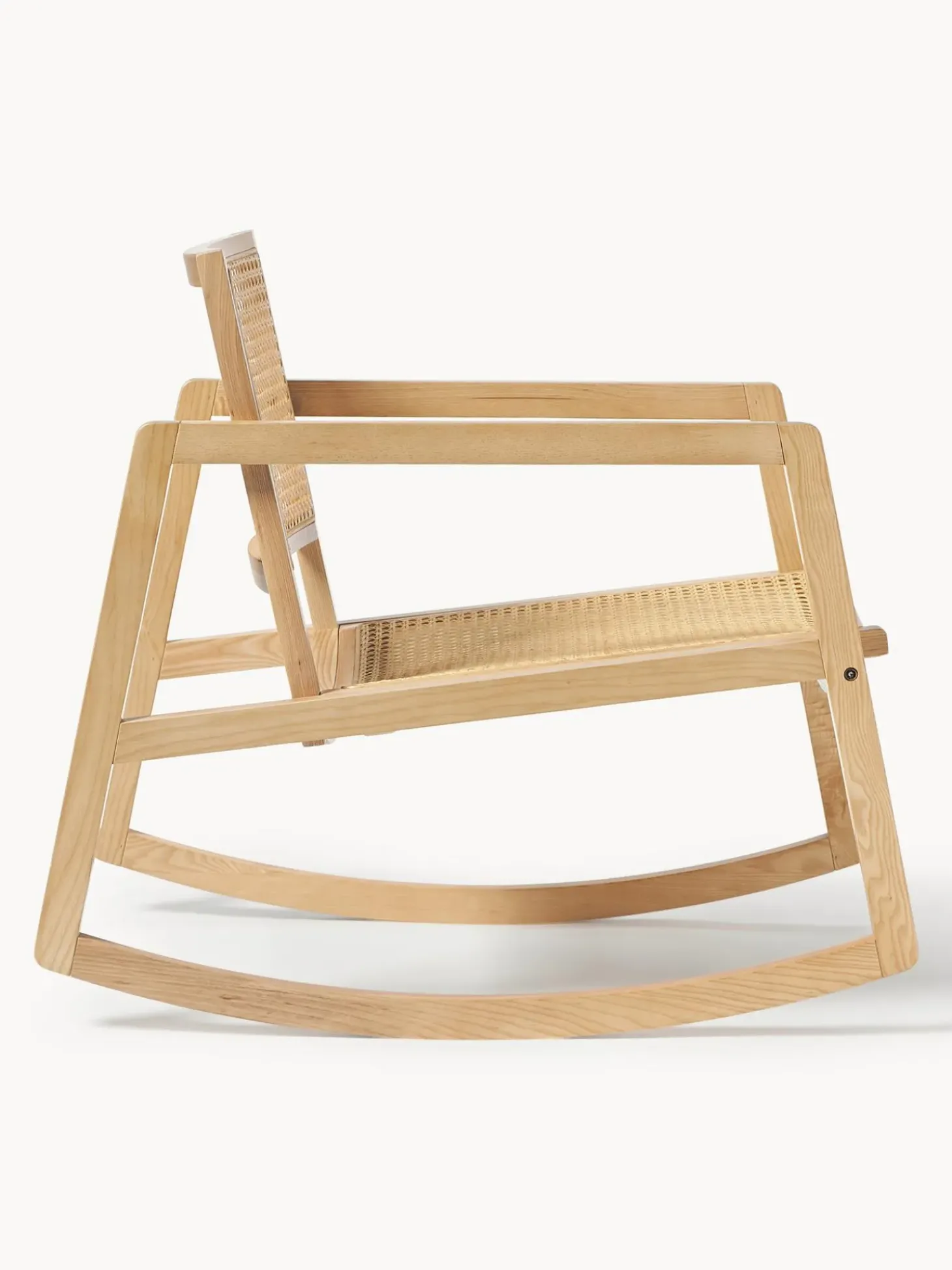 Mecedora De Madera De Fresno Con Tejido Vienes Craig