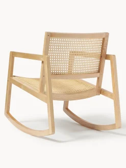 Mecedora De Madera De Fresno Con Tejido Vienes Craig