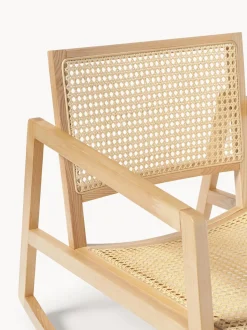 Mecedora De Madera De Fresno Con Tejido Vienes Craig