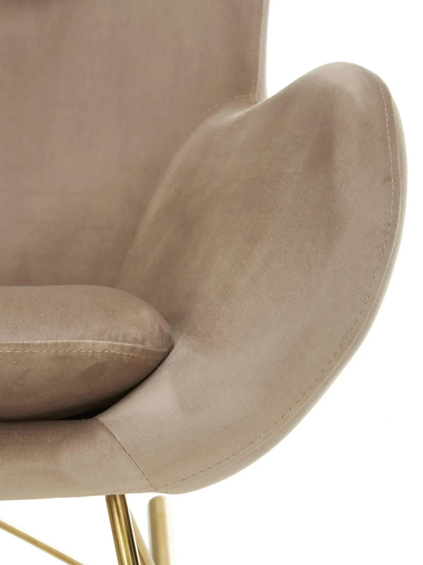 Mecedora De Terciopelo Wing