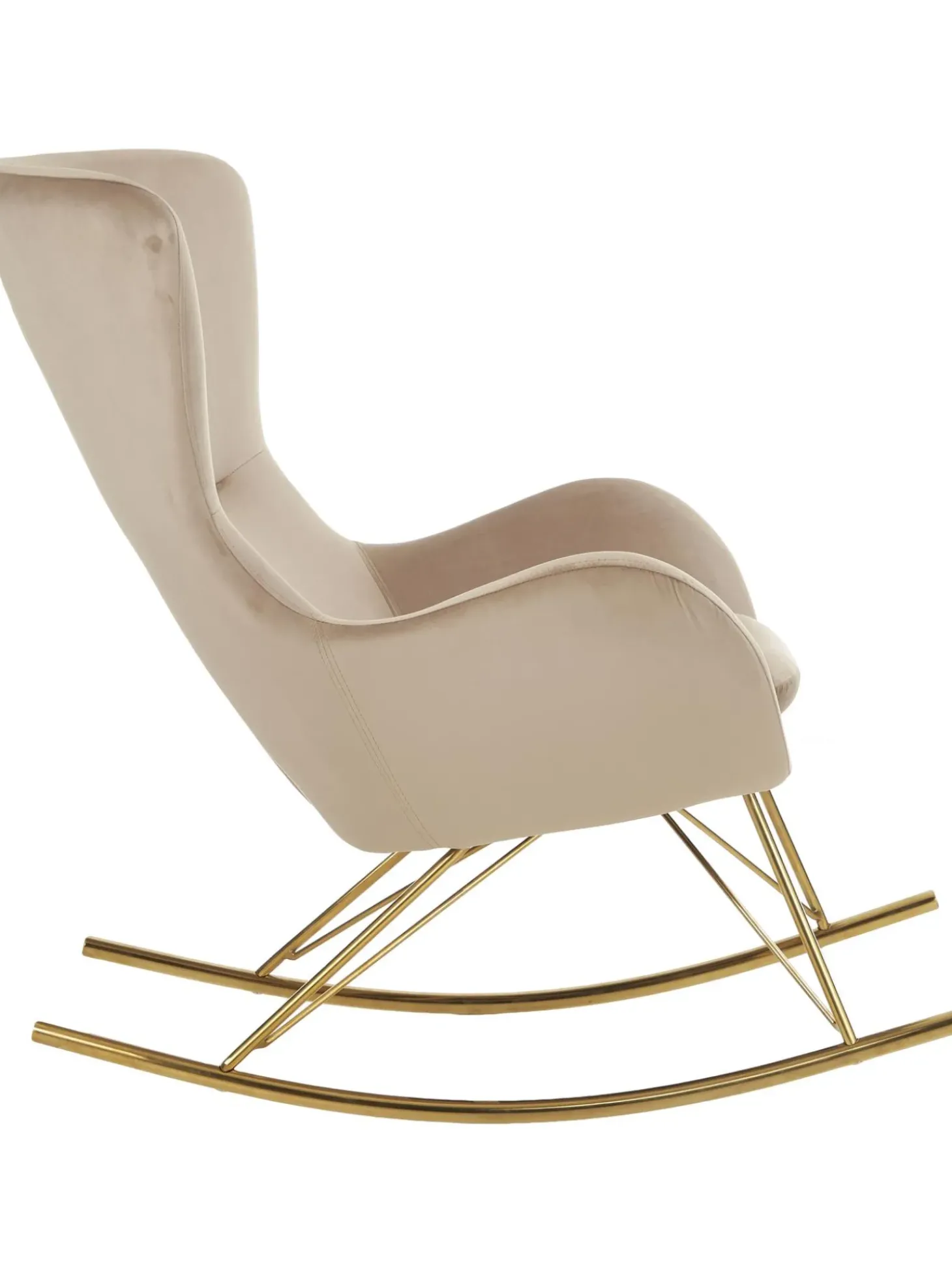 Mecedora De Terciopelo Wing