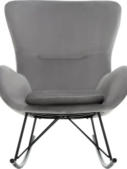 Mecedora De Terciopelo Wing