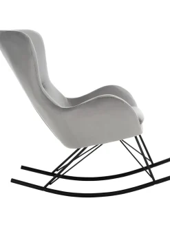 Mecedora De Terciopelo Wing