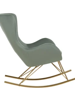 Mecedora De Terciopelo Wing