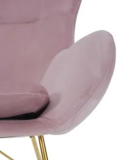 Mecedora De Terciopelo Wing