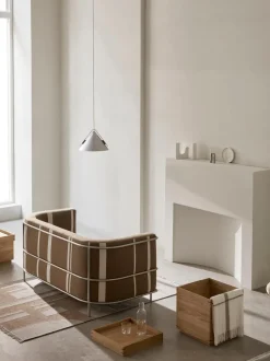 Mesa Auxiliar Artesanal De Roble Japanese, Con Espacio De Almacenamiento