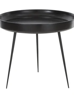 Mesa Auxiliar Bowl Table, Tablero De Madera De Mango