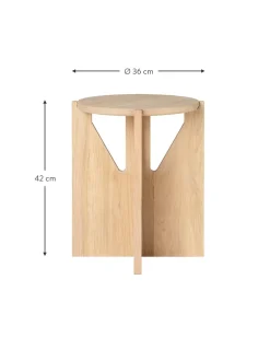 Mesa Auxiliar De Madera De Roble Future