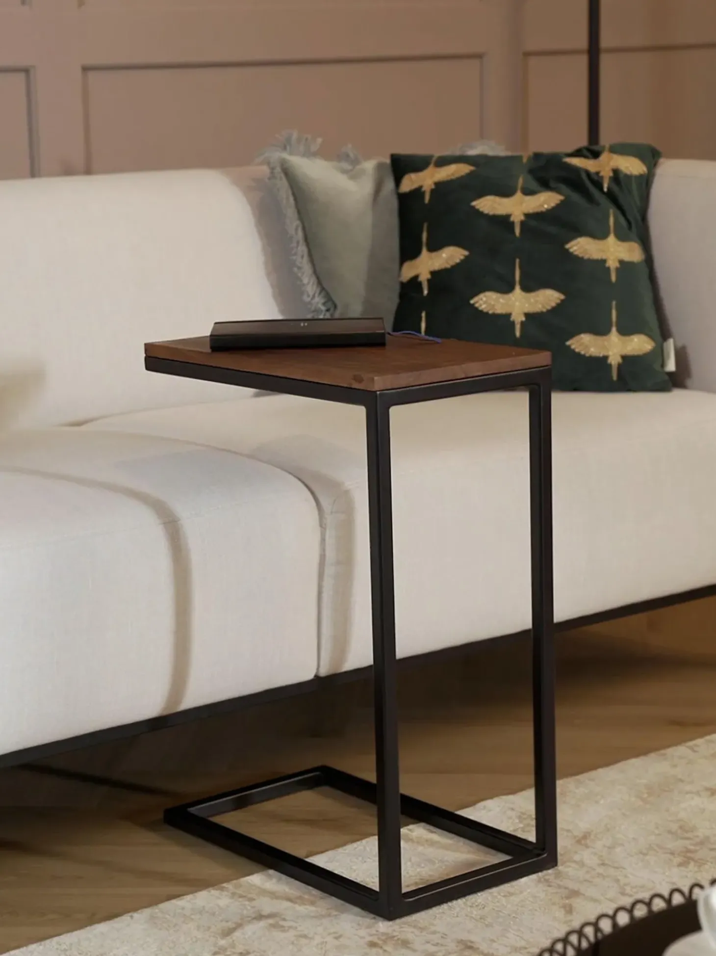 Mesa Auxiliar De Madera De Acacia Celow