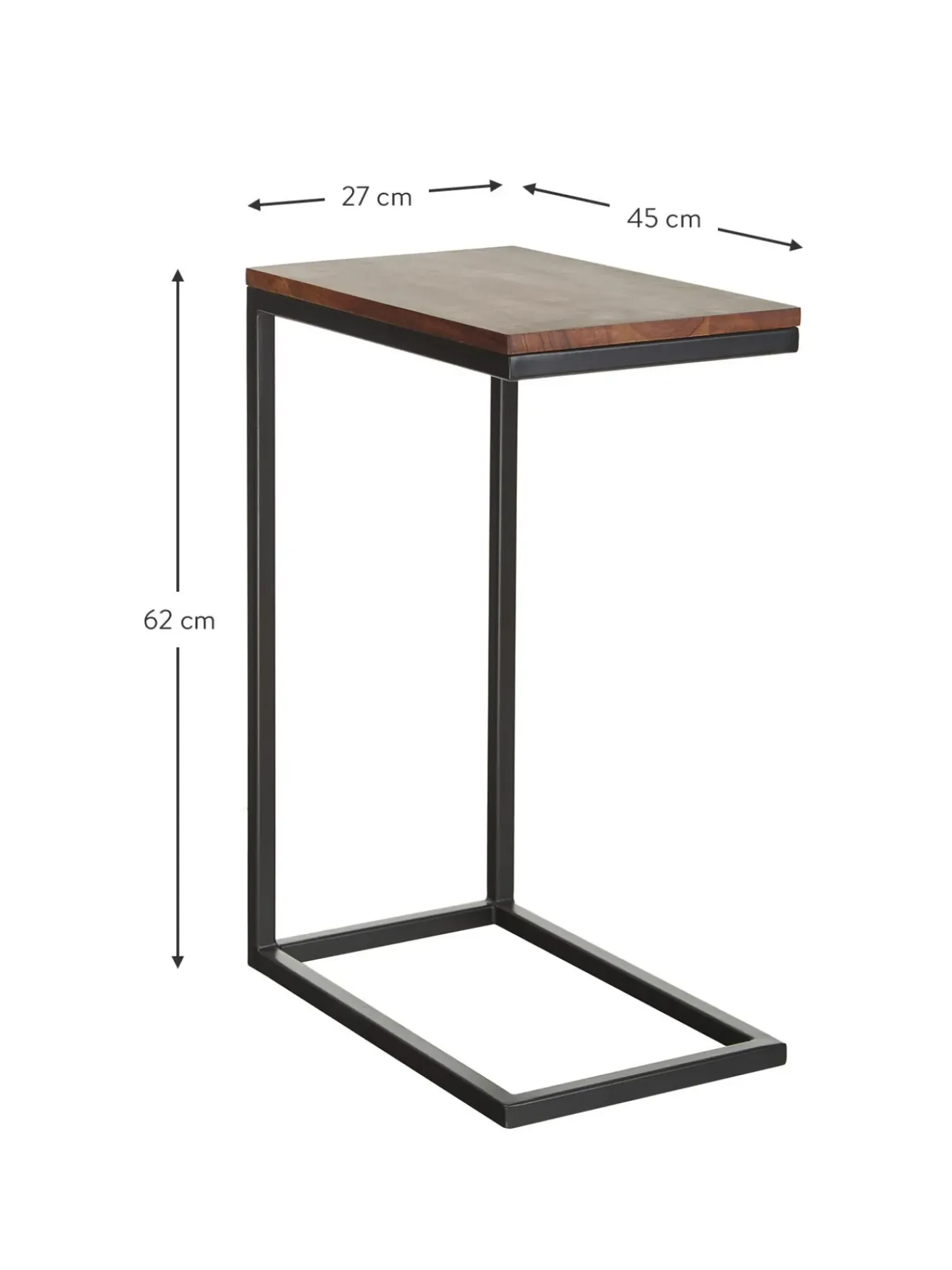 Mesa Auxiliar De Madera De Acacia Celow