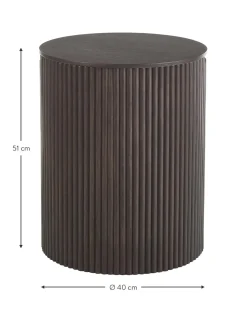 Mesa Auxiliar De Madera Nele, Con Funcion De Almacenamiento