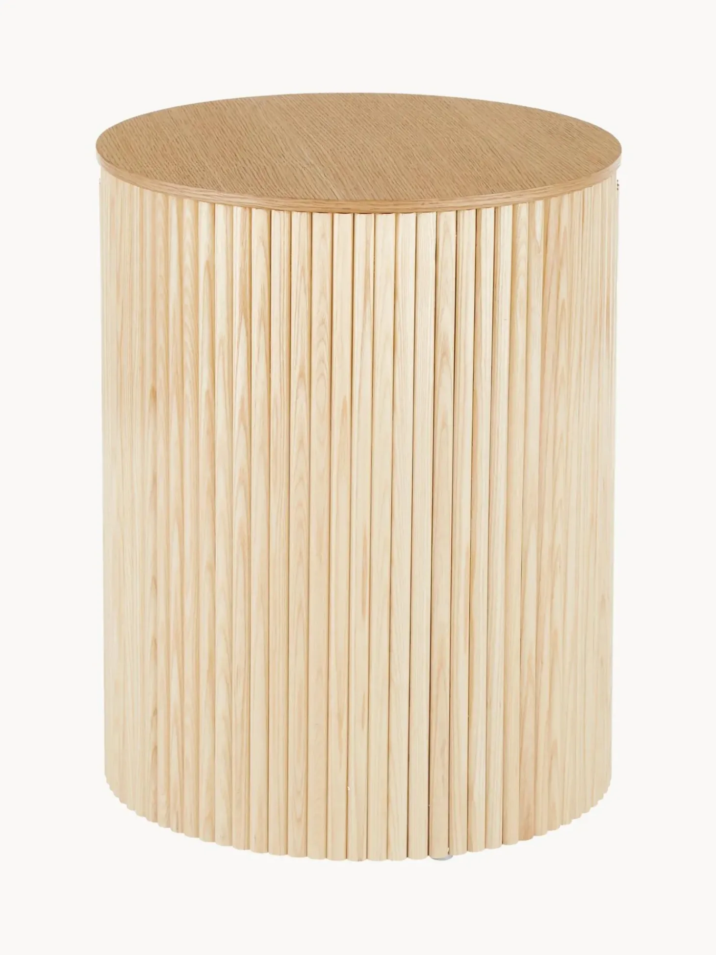 Mesa Auxiliar De Madera Nele, Con Funcion De Almacenamiento