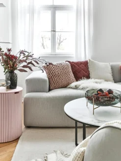 Mesa Auxiliar De Madera Nele, Con Funcion De Almacenamiento