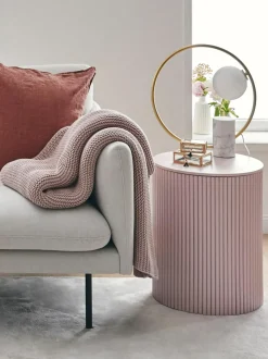 Mesa Auxiliar De Madera Nele, Con Funcion De Almacenamiento