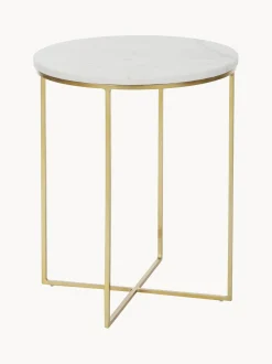 Mesa Auxiliar De Marmol Redonda Alys