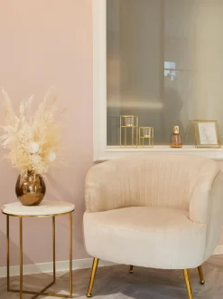 Mesa Auxiliar De Marmol Redonda Alys