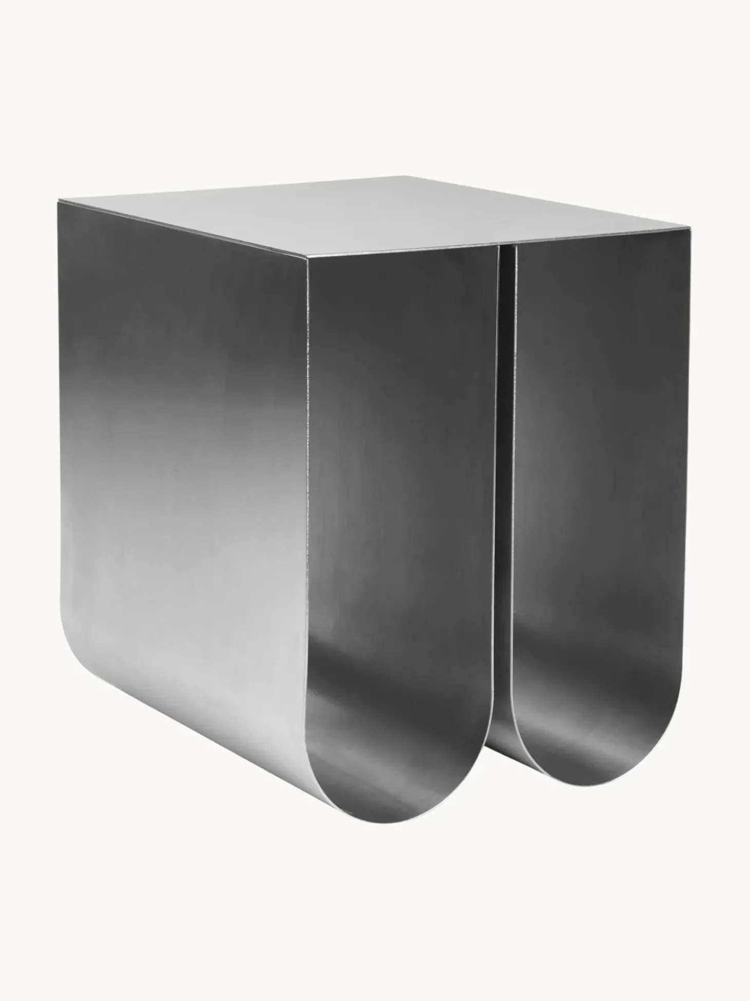 Mesa Auxiliar De Metal Curved