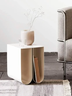 Mesa Auxiliar De Metal Curved