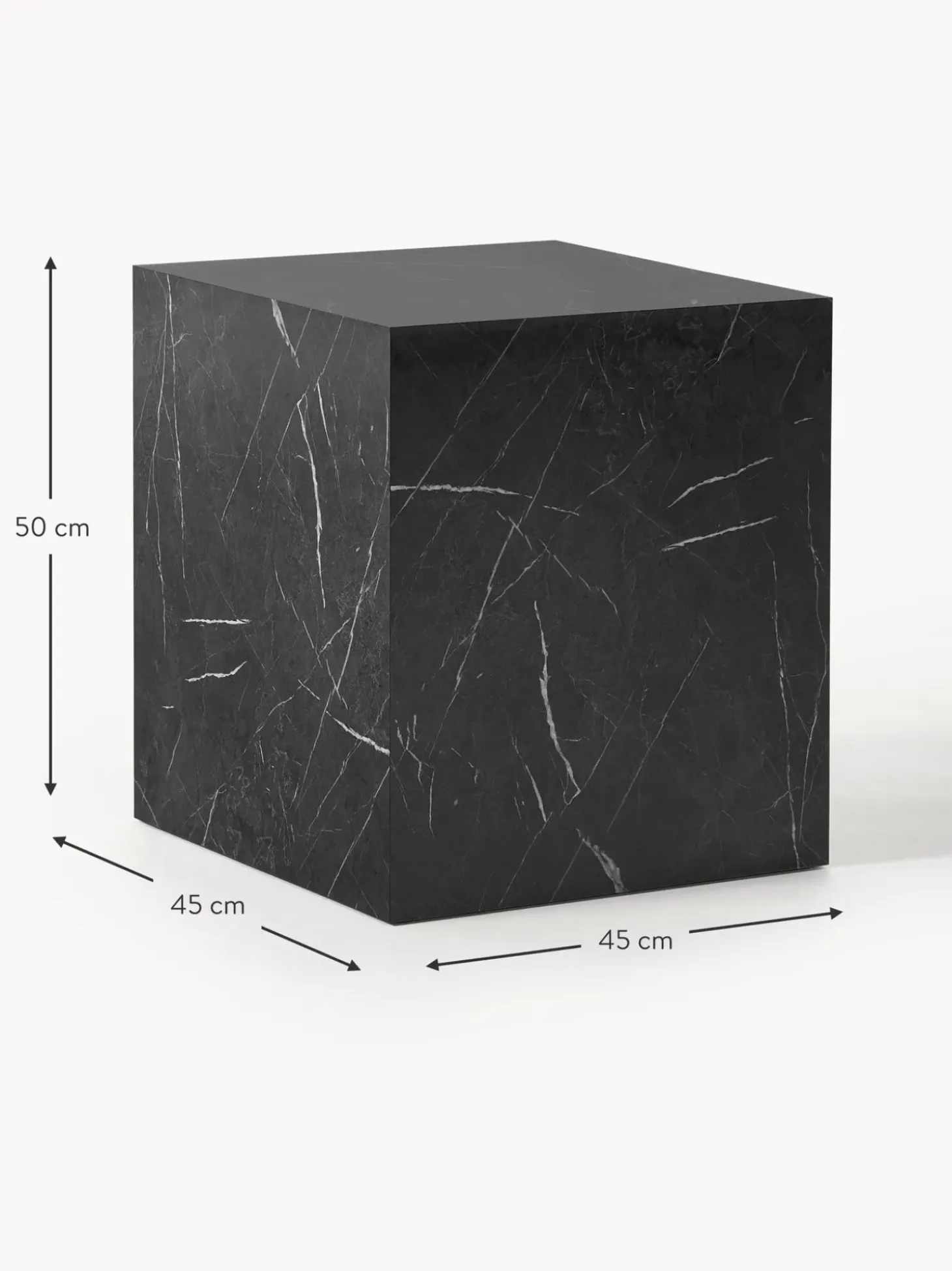 Mesa Auxiliar En Look Marmol Lesley