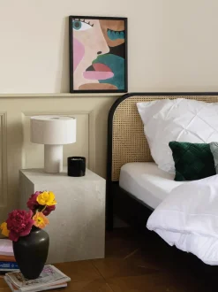 Mesa Auxiliar En Look Travertino Lesley