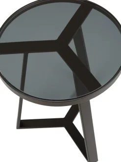 Mesa Auxiliar Fortunata, Tablero De Vidrio