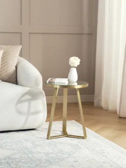 Mesa Auxiliar Fortunata, Tablero De Vidrio