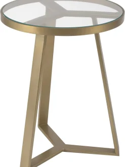 Mesa Auxiliar Fortunata, Tablero De Vidrio