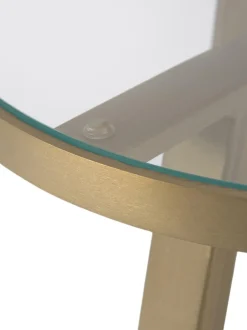 Mesa Auxiliar Fortunata, Tablero De Vidrio