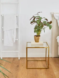 Mesa Auxiliar Maya, Tablero De Vidrio