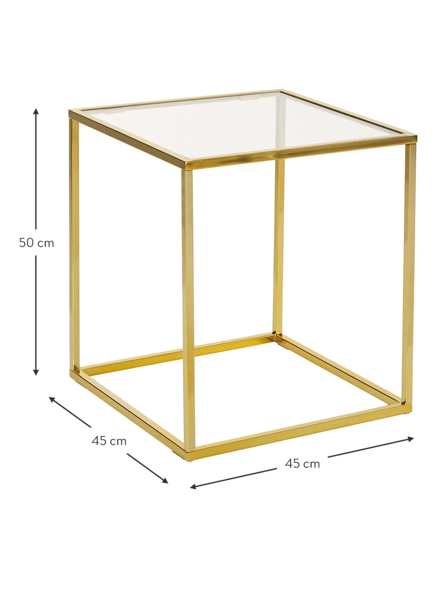 Mesa Auxiliar Maya, Tablero De Vidrio