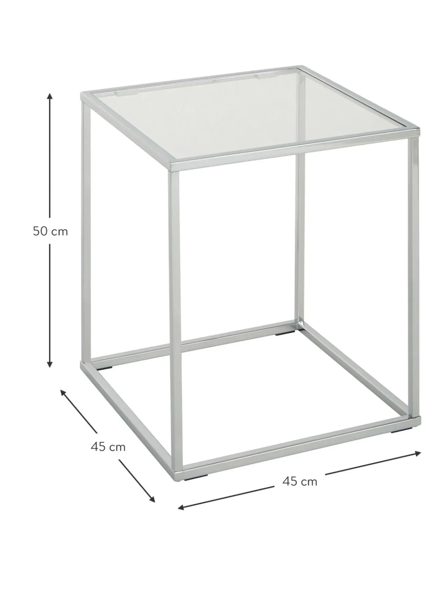 Mesa Auxiliar Maya, Tablero De Vidrio