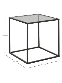 Mesa Auxiliar Maya, Tablero De Vidrio
