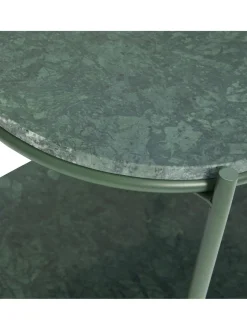 Mesa Auxiliar Ovalada De Marmol Nusa