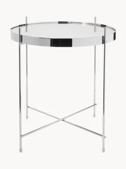 Mesa Auxiliar Plegable Cupid, Tablero De Cristal