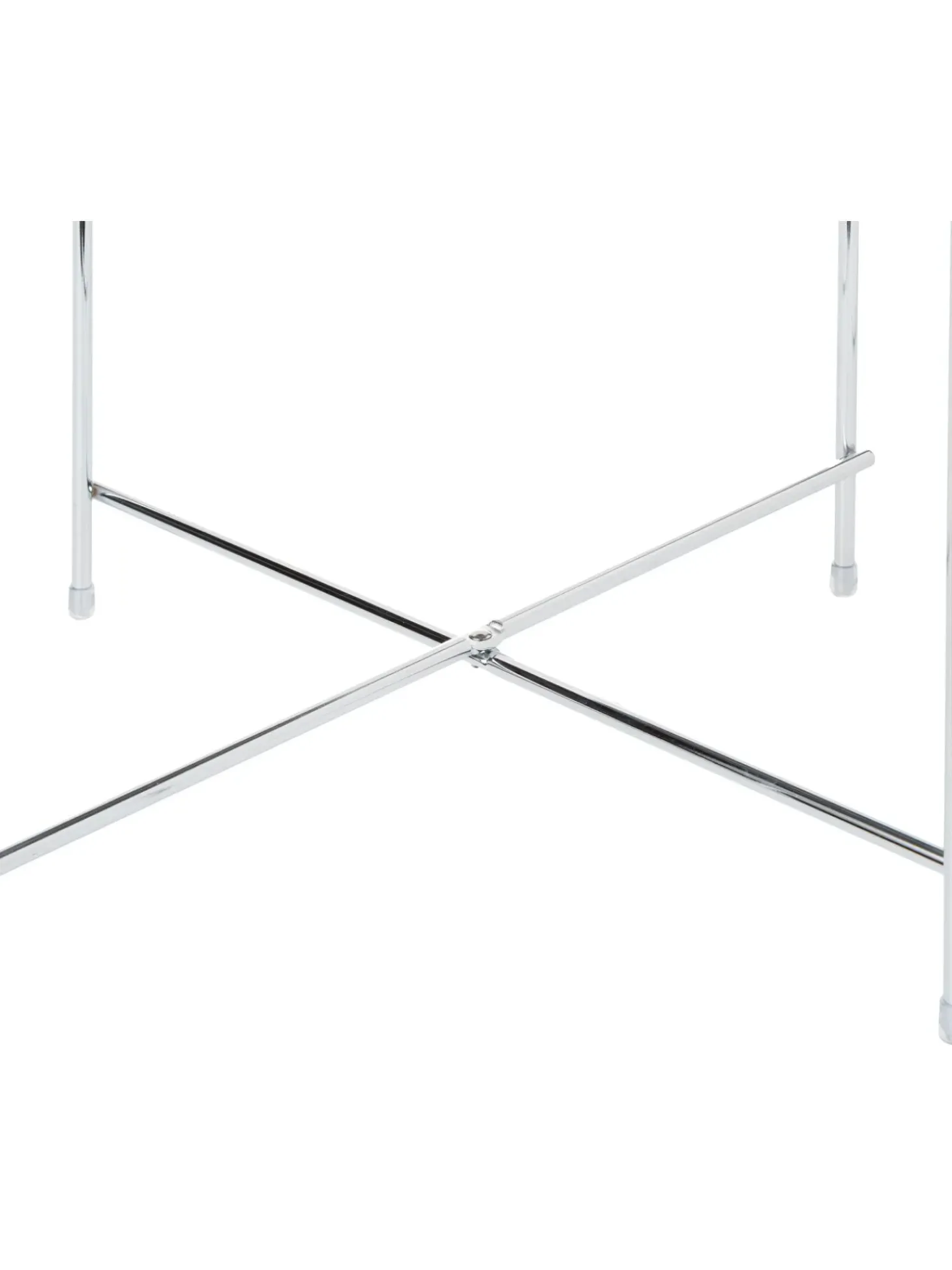 Mesa Auxiliar Plegable Cupid, Tablero De Cristal