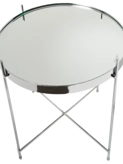 Mesa Auxiliar Plegable Cupid, Tablero De Cristal