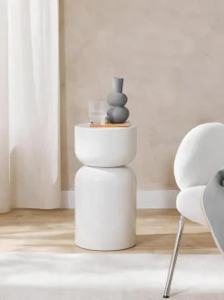 Mesa Auxiliar Redonda Amina