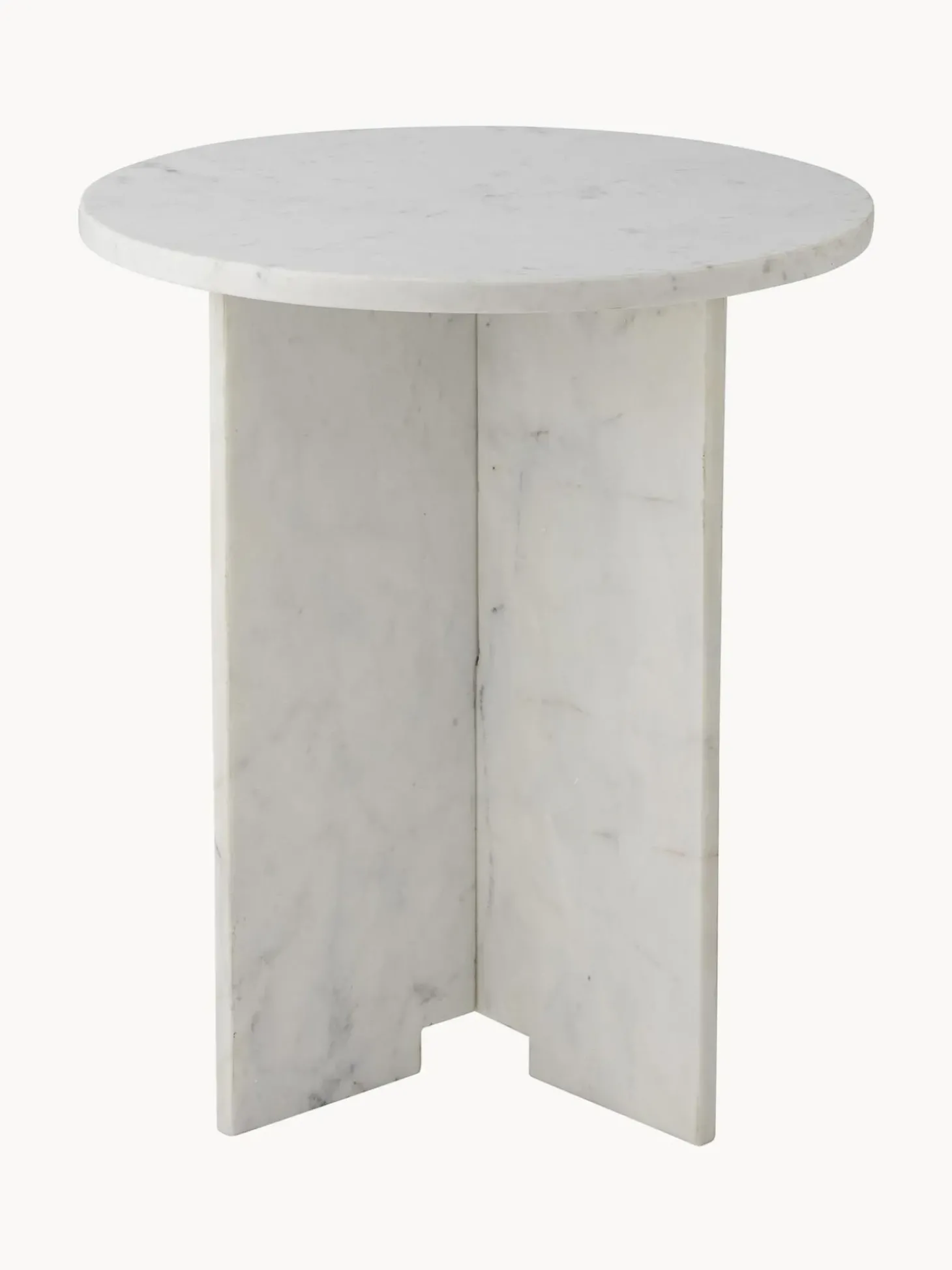 Mesa Auxiliar Redonda De Marmol Jasmina