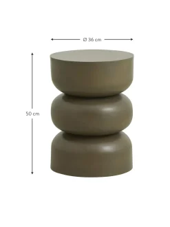 Mesa Auxiliar Redonda De Metal Alma