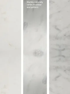 Mesa Auxiliar Redonda De Marmol Ella