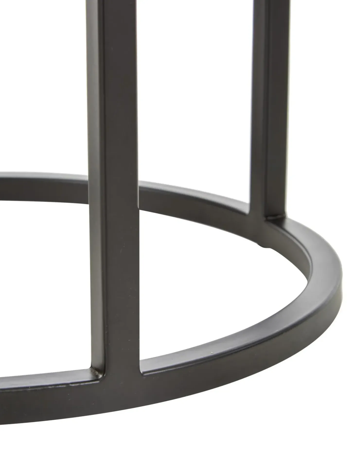 Mesa Auxiliar Redonda De Metal Circle