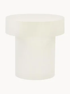 Mesa Auxiliar Redonda De Madera De Mango Baratti