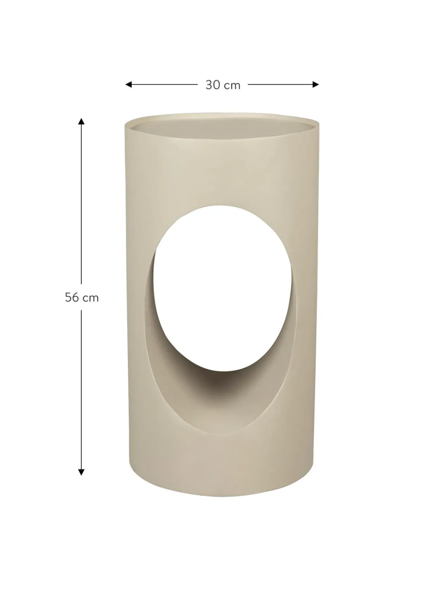 Mesa Auxiliar Redonda De Metal Sai