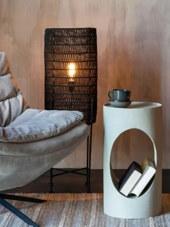 Mesa Auxiliar Redonda De Metal Sai